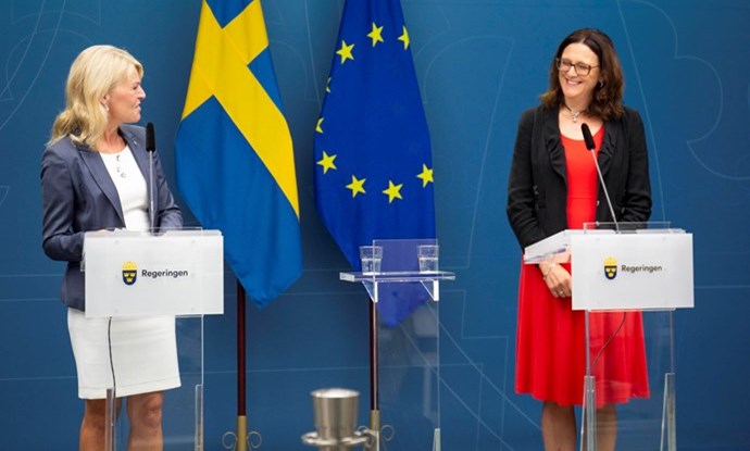Anna Hallberg och Cecilia Malmström
