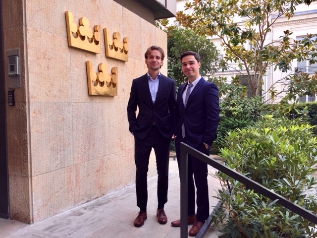 Från vänster: Joel Jensen och Elias Matthiessen