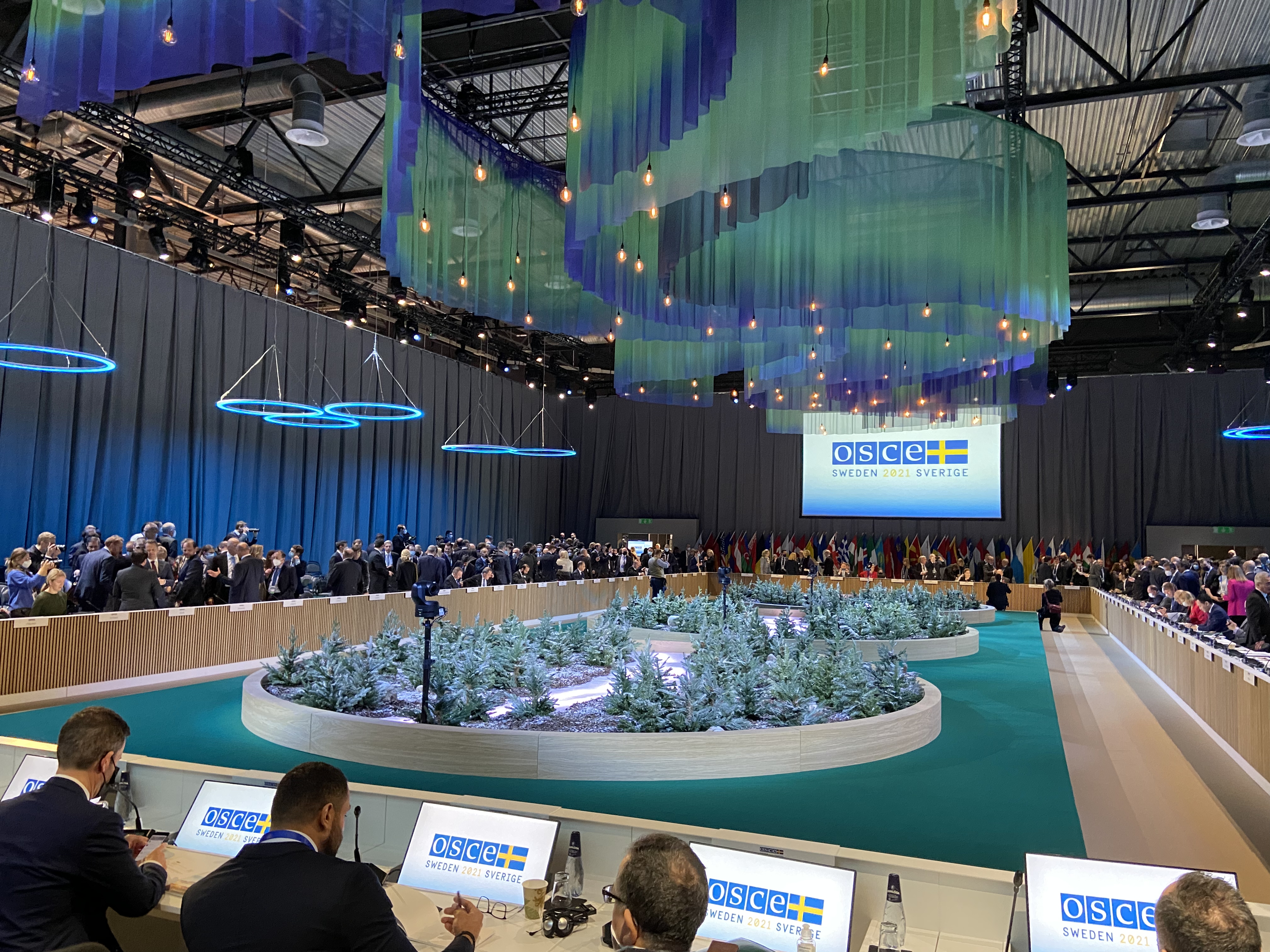 The 28th OSCE Ministerial Council meeting held at Scandinavian XPO, outside Stockholm Arlanda airport