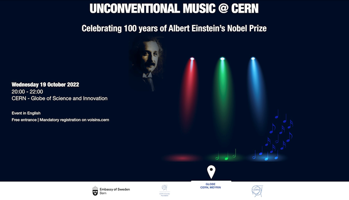 Unconventional Music @ CERN - Celebrating 100 years of Albert Einstein's Nobel Prize