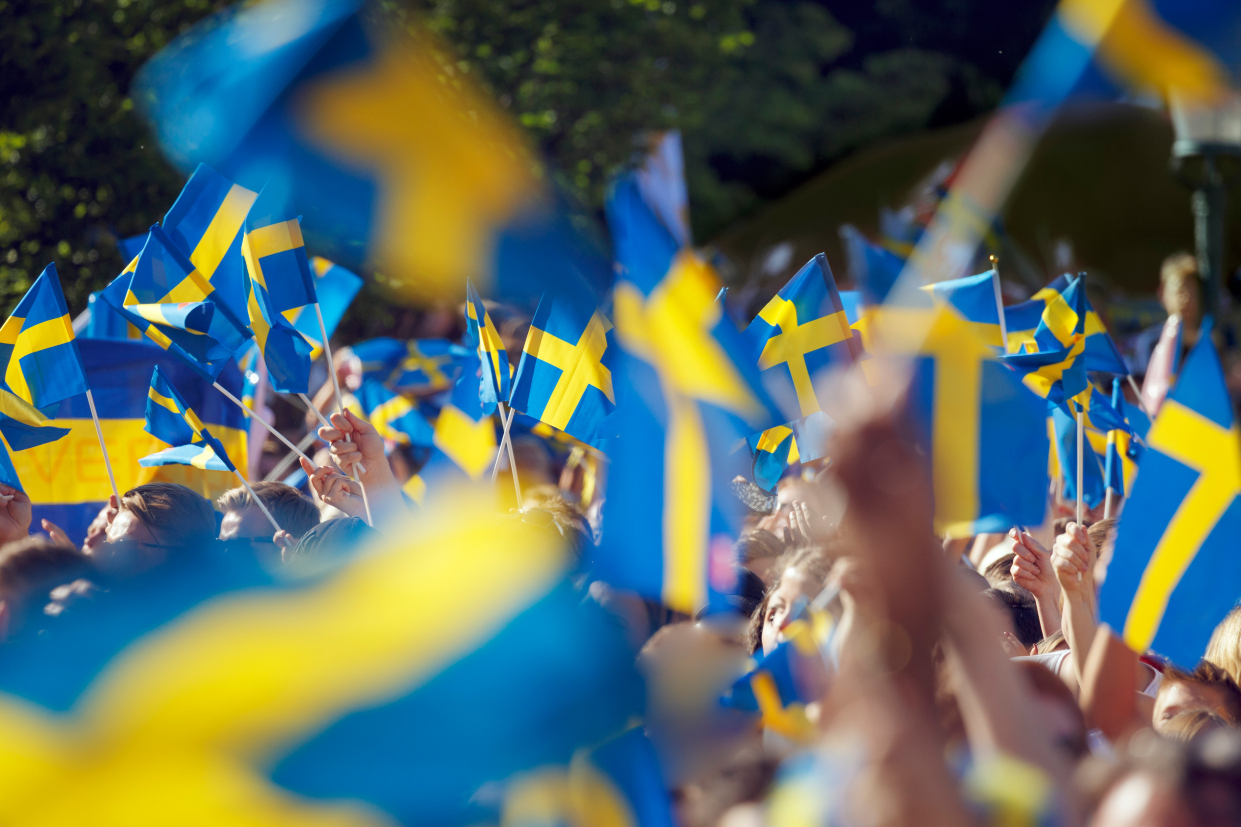 Swedish flags
