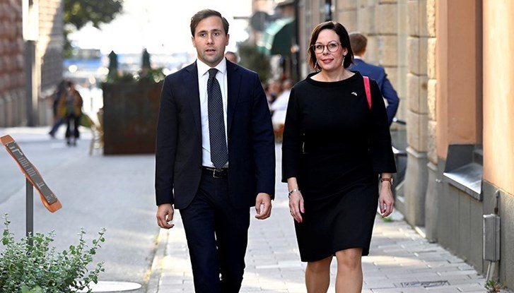 Minister for Foreign Affairs Maria Malmer Stenergard and Minister for International Development and Foreign Trade Benjamin Dousa