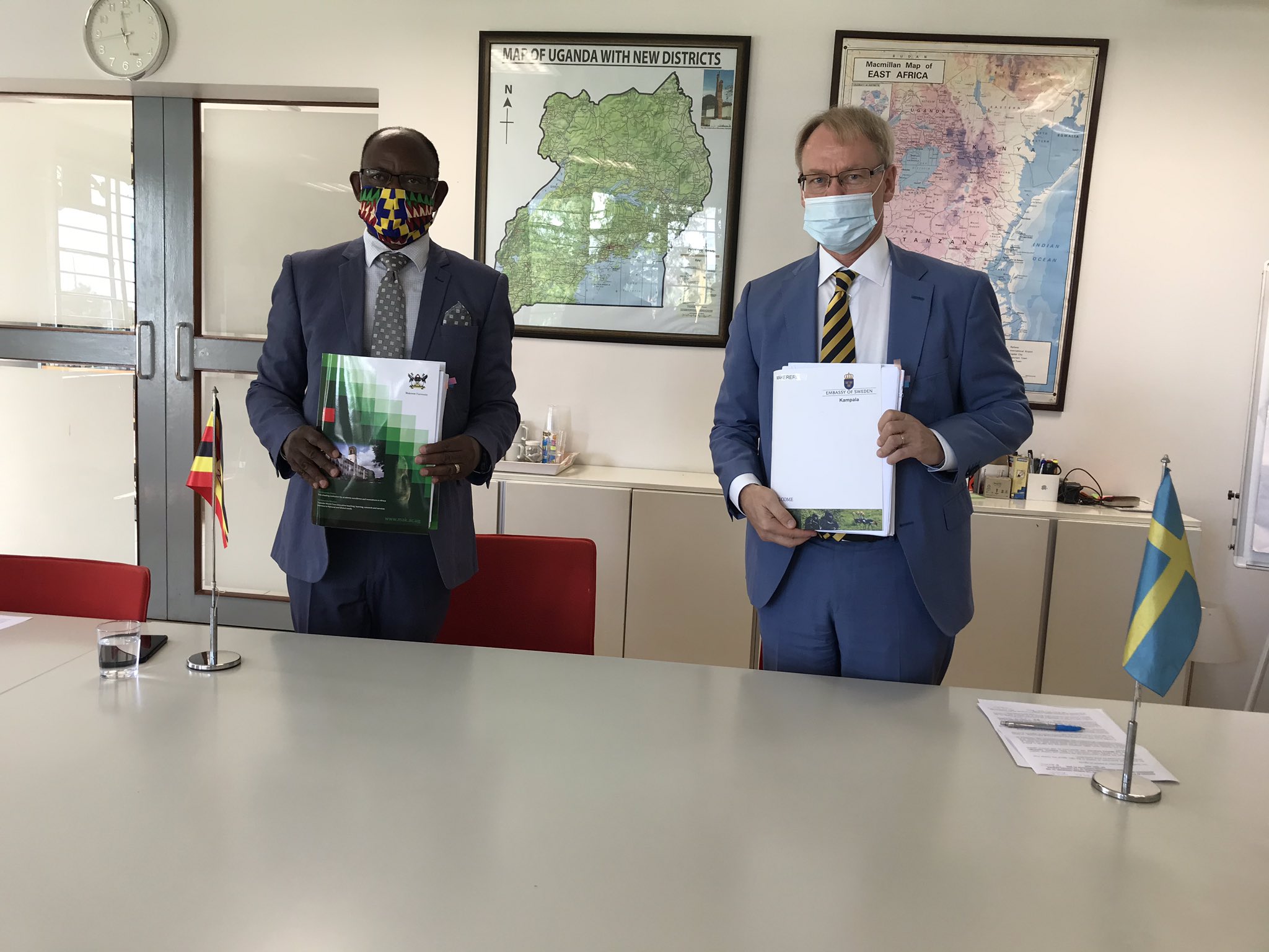 Prof. Nawangwe and Ambassador Per Lindgärde