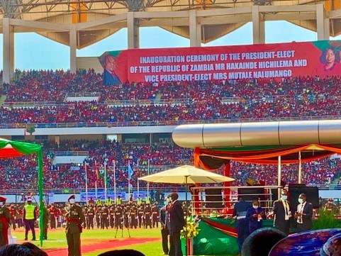 Zambia Inauguration Day in Heroes Stadium, Lusaka, 24 October 2021
