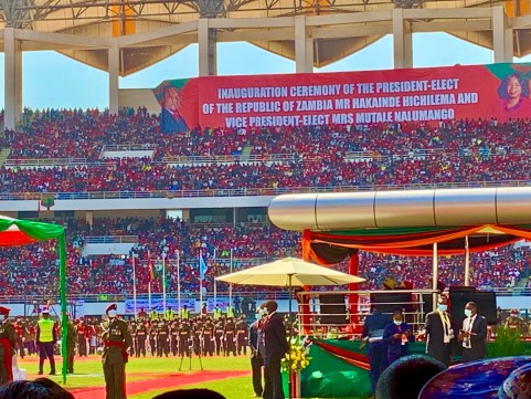 Zambia Inauguration Day in Heroes Stadium, Lusaka, 24 October 2021