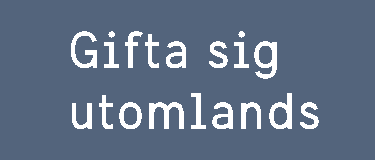 gifta sig utomlands